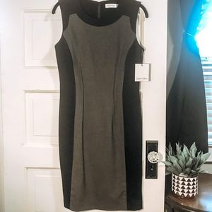 NWT Calvin Klein Sheath Panel Dress